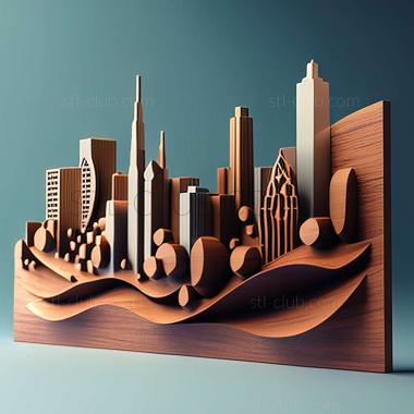 3D model skyline (STL)